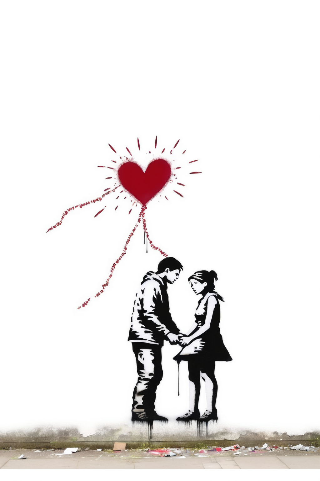 00116-660110774-_lora_Banksy Style_1_Banksy Style - banksy style on white banground men and woman breaking up great love q 5.png